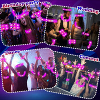 Kannove purple light up glow stick pop tubes, 12 pack - view 30