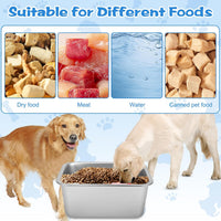 YUEPET 3 Gal Large Stainless Steel Dogs Water Bowl - 4 Gallons - image 3