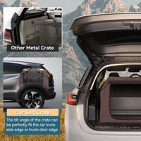 PETSFIT Dog Travel Crate, Soft Sided Dog Crate, Easy to Set Up - 36.0"L x 24.0"W x 23.0"H / Brown - image 3