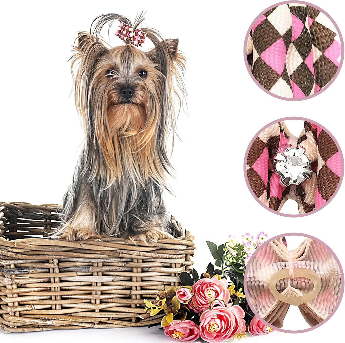 PET SHOW 20pcs Halloween Small Dog Hair Bows with Rubber Bands - 50pcs Daily - image 4