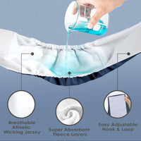 Wegreeco Washable Male Dog Belly Band - Small / Blue, Green, Black - image 3