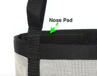 Majestic Ally Horse Feed Bag, Heavy Duty Nylon Mesh Grain Feed Bag, Adjustable Strap with Durable Snap and Elastic Straps, Comfort Neck Pad and Nose Pad- Large (Full, Black)
