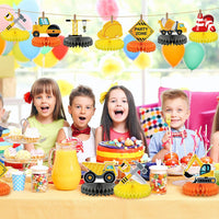 9 Pcs Construction Party Honeycomb Centerpieces for Birthday Table - image 2