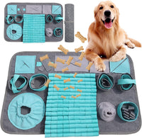 Snuffle mat for Dogs Iteractive Dog Puzzle Toy Used for Training - blue