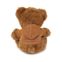 12-inch Fashionable Good Vibes Bear with Brown Hoodie