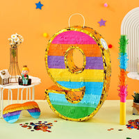 Rainbow Number 5 Pinata for 5th Birthday Party Decorations - 9 - image 4