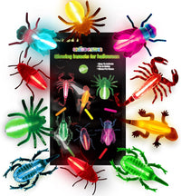 SpringFlower 20 glow in the dark Halloween critters with mini glow sticks
