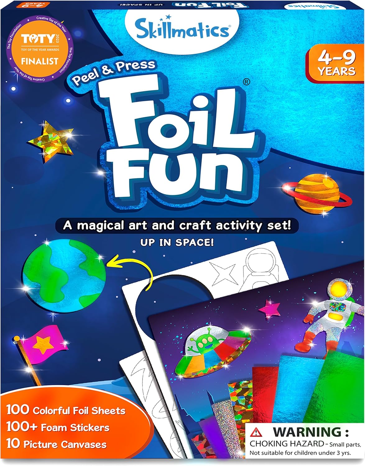 Skillmatics Foil Fun Unicorn & Princesses, Foil Art & Craft - 7. Space