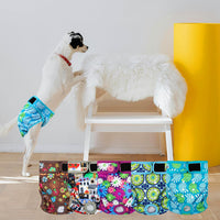 Tuiskusa Reusable Washable Dog Diapers Female - Fireworks 5-Pack / Large - image 2