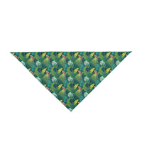 Emerald Canopy Pattern of Tropical Leaves - Pet Bandana Pet Zen