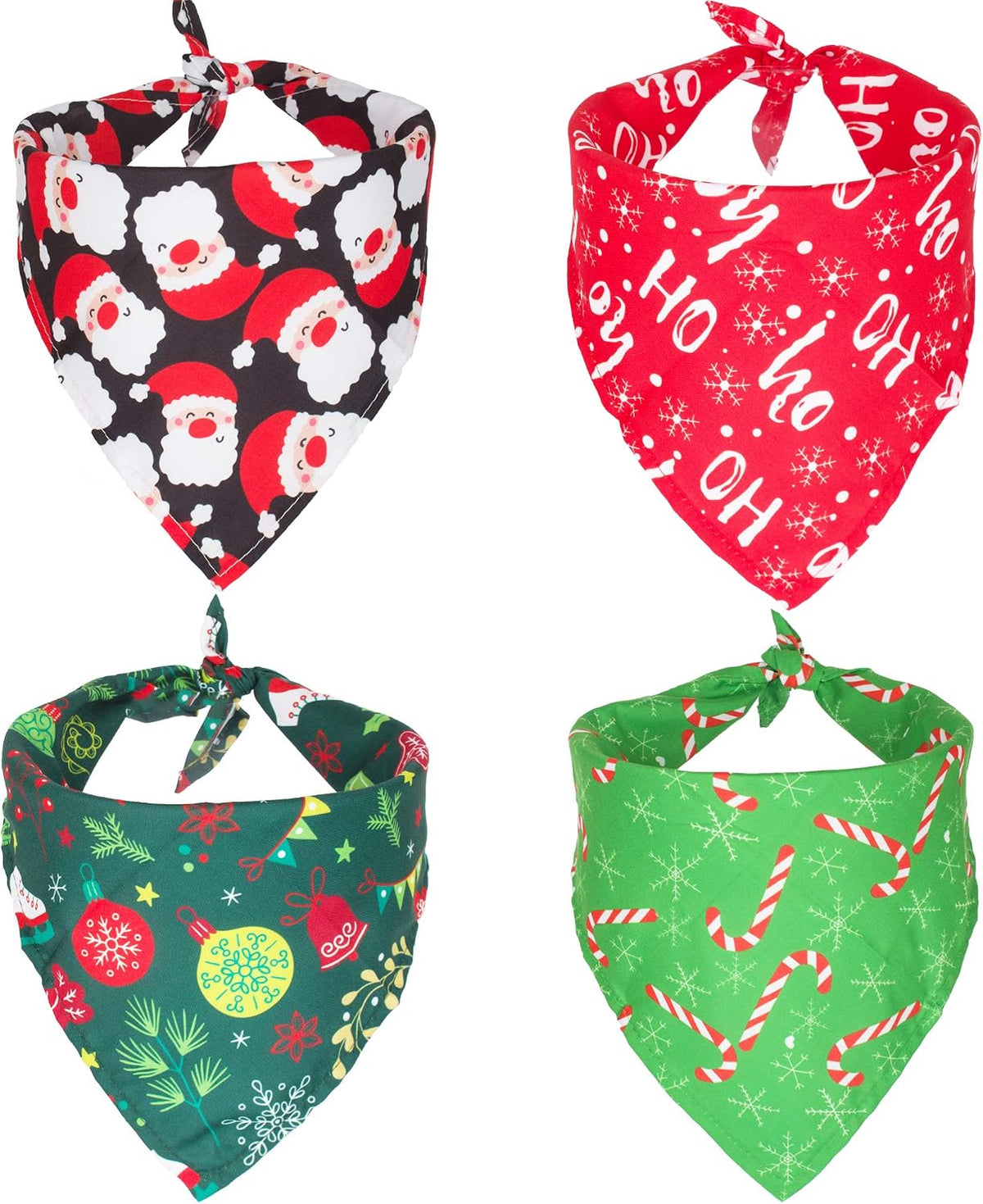 Halloween Dog Bandanas, L - Small / Red&Green&Black