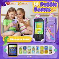 Luyiilo Kids Smart Phone Toys for Boys - Purple - image 4