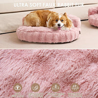 EHEYCIGA Soft Cat Couch Bed for Indoor Cats - 36"L x 36"W x 9"Th / Pink - image 4