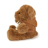 12-inch Fashionable Good Vibes Bear with Brown Hoodie