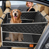 Large Dog Car Seat, Back Seat Extender for Pets with Hard Bottom – Essentials for Dogs - L