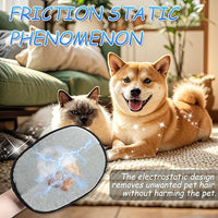 Pet Hair Removal Gloves, and Efficient Pet Hand Hair Removal Gloves, Reusable Pet Hair Removal Gloves. Suitable for Long-Haired and Short-Haired Cats and Horses