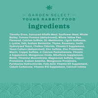 Oxbow Garden Select Rabbit Food, Young, Made Alfalfa for Rabbit, Bunny Food Pellets, Non-GMO, No Soy or Wheat, Small Animal Pet Products, Made in USA, High Fiber, 4 lb. Bag