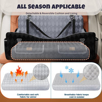 Dog Car Seat for Small/Medium Dogs up to 35lbs - Black/Grey / Large - image 3