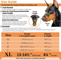 Dog Muzzle, Humane Basket Muzzle for Large Dogs Biting - Black / XL - image 2