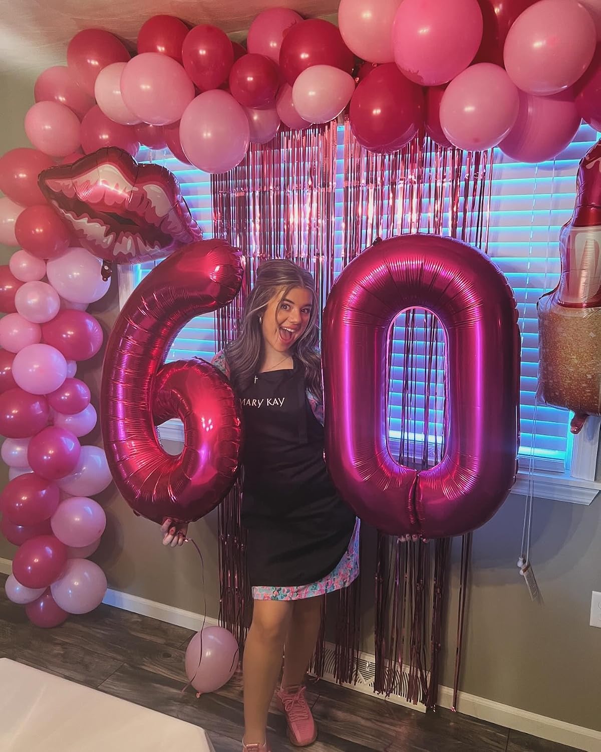 Navy Blue 1 Balloon, Number Balloon 40 Inch - Hot Pink / Number 19 - image 3