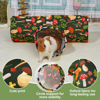 Bienbee Guinea Pig Tunnel, 3 Way Washable Guinea Pig Hideout - Mushroom / 3-Way - image 3