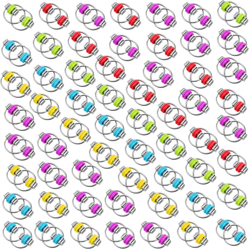 Skylety 20 Pcs Back to School Gifts Bike Fidget Chain Flippy Bulk – Fun for Kids & Family - 100