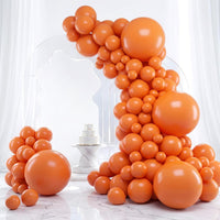 RUBFAC Gold Balloons Different Sizes Chrome Gold Balloon Arch Kit - Orange