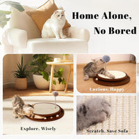 Cat Scratcher, Cat Natural Sisal Scratching Pad - Walnut Color - image 2