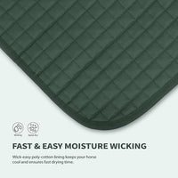 Tackmore Western Saddle Pad Adjustable with Side Pockets and Foam Inserts Shock-Absorbing Riding Pad
