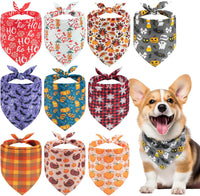 PAWCHIE Holiday Dog Bandanas 10 Packs - Holiday Style 1(10 Pcs)