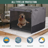 Rachmi 48" 600D Canvas Privacy Dog Crate Cover - 37.0"L x 24.0"W x 25.0"H - image 4