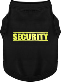 Discover Cozy Cotton Canine Wear: Soft, Lightweight - XL-(22~29lb) | Chest(~22") / Black-Security