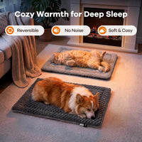 Mora Pets Self Warming Cat Bed Self Heating Cat Pad Pet Mat Indoor - Dark Grey / Medium - image 2