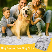 41" x 30" Dog Blankets for Medium Dogs, Cat - 63" x 42" / Grey / 1 - image 3