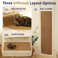 Cat Wall Climbing Carpet - Cat Wall Scratcher 67" x 17" with Fixed Nails – Essentials for Cats - image 3