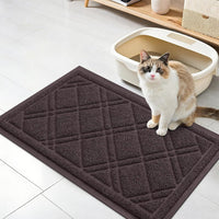 Smiry Cat Litter Box Mat 30x17 - 30x17 / Brown
