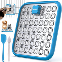 Stainless Steel Large Lick Mat for Dogs - blue / 1pack