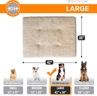 K&H Elevated Dog Bed Pet Cot Pad, X-Large 50x32 Tan – Essentials for Dogs - Large (30 in x 42 in) - image 4
