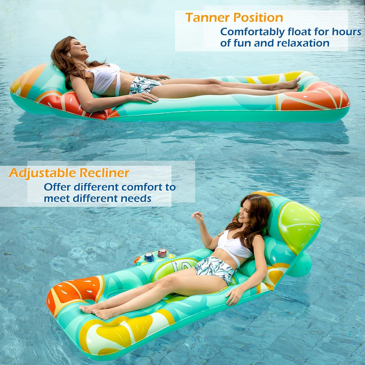 Jasonwell Inflatable Pool Float Adult - Fruit - image 4