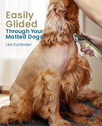 oneisall Dog Clippers for Grooming Thick Heavy Coats – Essentials for Dogs - Gold Dog Clipper - image 2