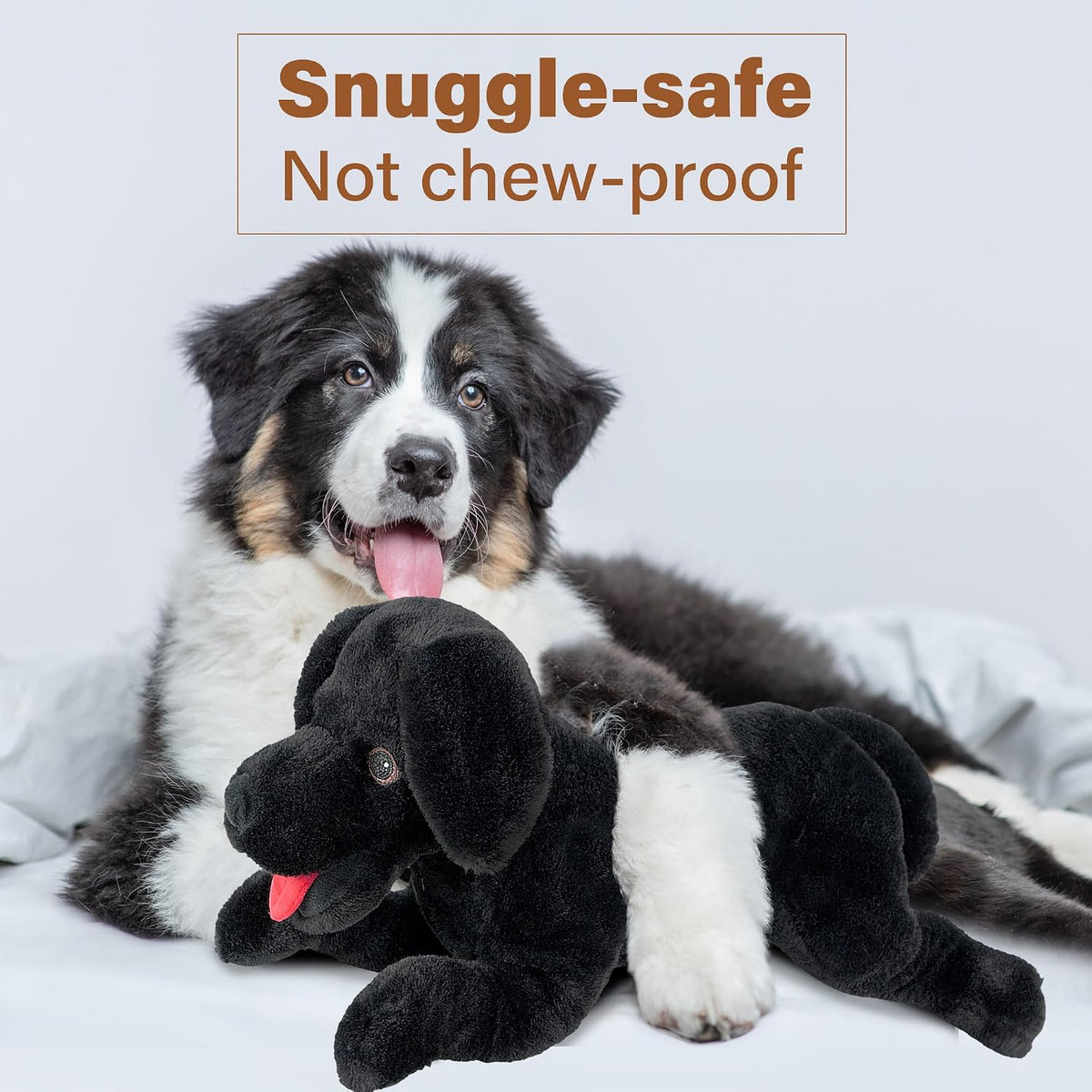 LotFancy Dog Stuffed Animals Plush - Black / 21 inch - image 2