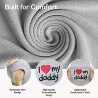 Parisian Pet Dog Shirt, 100% Cotton Shirts for Medium Dogs - I Love My Daddy / 4X-Large (65-110lbs) - image 2