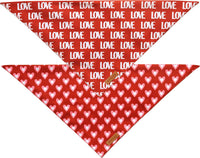 Fall Dog Bandanas 2 Pack, Orange Plaid Pet Scarf for Boy and Girl, Premium Durable Fabric, Holiday - Red / Large - image 3