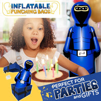 Inflatable Dudes kids punching bag bop bag, 47 inch, with sand-filled base in a ninja design - view 28