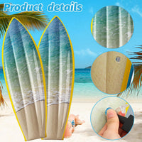 JellyArch inflatable surfboard decorations with tropical flower print, set of 4 - view 31