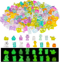 Mini Resin Duck Colorful Miniature Figures Micro Fairy Garden - 200 Luminous Animals