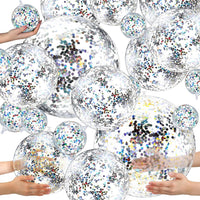 Sratte clear inflatable beach balls in 24, 16 and 5 inch sizes - view 8