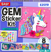 EZCRA Gem Sticker Kit for Kids, 990+ Stickers - Gem Sticker Kit