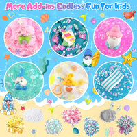 6 Pack Halloween Slime Kit, Cloud Butter Slime for Girls Boys – Fun for Kids & Family - Mermaid Gnome - image 3