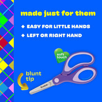 Scotch 5" Soft Touch Pointed Tip Kids Scissors, Stainless Steel - 12 count - blunt (Pack of 1) / 1 Count - image 3